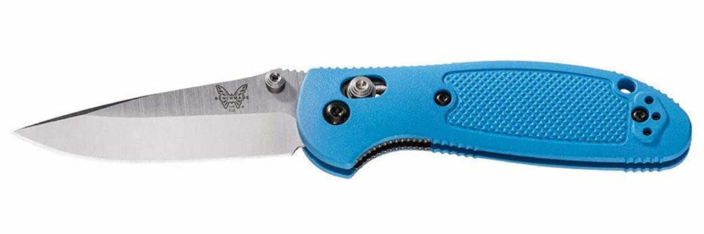 benchmade-mini-griptilian-messer-blau-154CM-gerade-1152x384